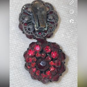 vintage clip-on earrings by miriam haskell